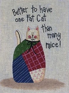 click here to view larger image of Fat Cat (hand painted canvases)
