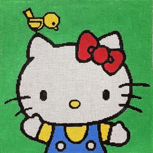 click here to view larger image of Happy Kitty (hand painted canvases)