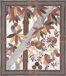 click here to view larger image of Bamboo With Border (hand painted canvases)