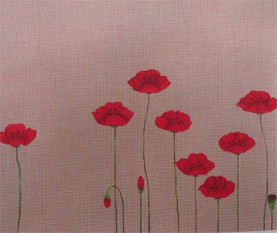 click here to view larger image of Field of Poppies (hand painted canvases)