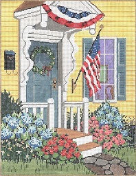 click here to view larger image of Patriotic (hand painted canvases)