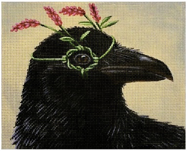click here to view larger image of Greta the Raven (hand painted canvases)