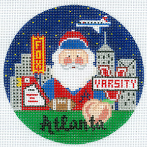 click here to view larger image of Atlanta Santa (hand painted canvases)