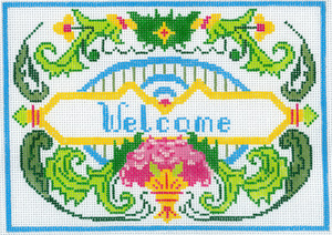 click here to view larger image of Florentine - "Welcome" (hand painted canvases)