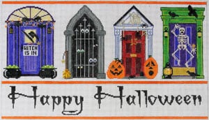click here to view larger image of Halloween Doors (hand painted canvases)