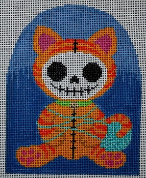 click here to view larger image of Knitty Kitty (hand painted canvases)