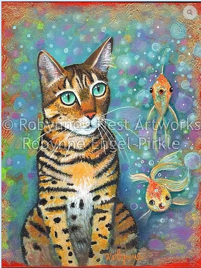 click here to view larger image of Kittys Daydream (hand painted canvases)