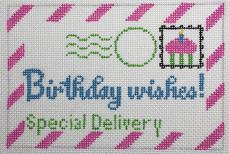 click here to view larger image of Mini Birthday Letter (hand painted canvases)