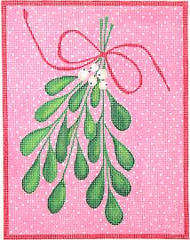 click here to view larger image of Mistletoe  (hand painted canvases 2)