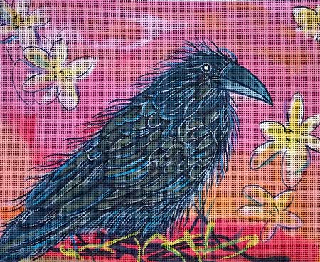 click here to view larger image of Raven at Sunset (hand painted canvases)