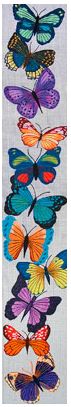 click here to view larger image of Butterfly Bellpull II (hand painted canvases)