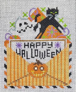click here to view larger image of Happy Halloween Letter  (hand painted canvases)