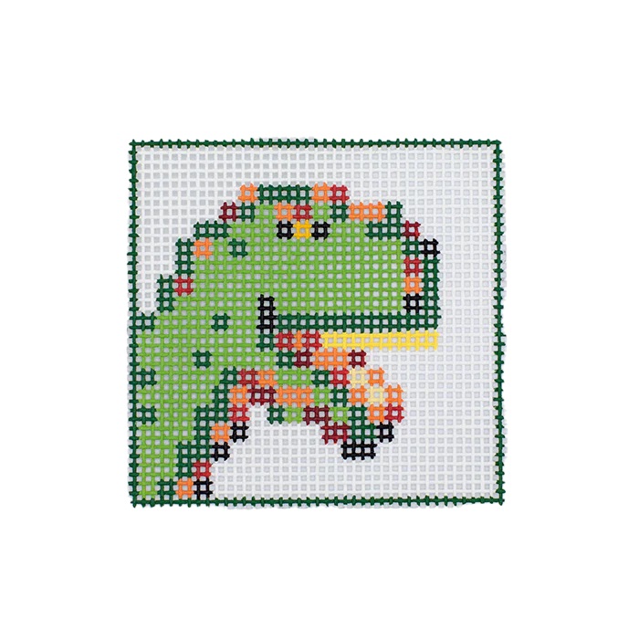 click here to view larger image of Beginner Kit - Dinosaur  (needlepoint kits)