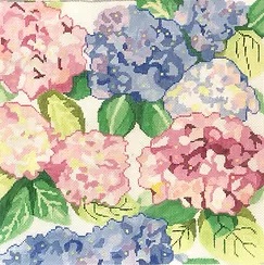 click here to view larger image of Lovely Hydrangeas 1 (hand painted canvases)