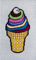 click here to view larger image of Rainbow Cone (hand painted canvases)