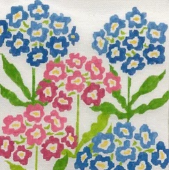 click here to view larger image of Spring Primroses (hand painted canvases)
