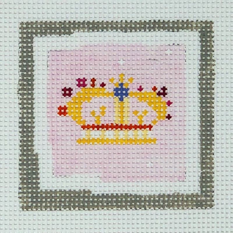 click here to view larger image of Crown w/Amethyst (hand painted canvases)