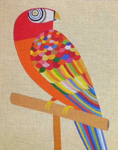 click here to view larger image of Colorful Parrot (hand painted canvases)