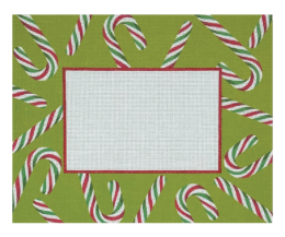 click here to view larger image of Candy Cane Frame (printed canvas)