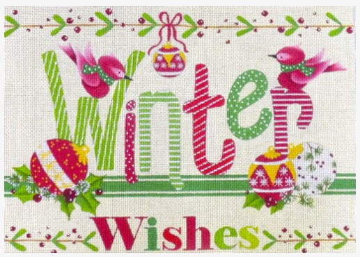 click here to view larger image of Winter Wishes (hand painted canvases)
