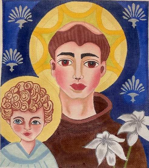 click here to view larger image of Saint Anthony (hand painted canvases)