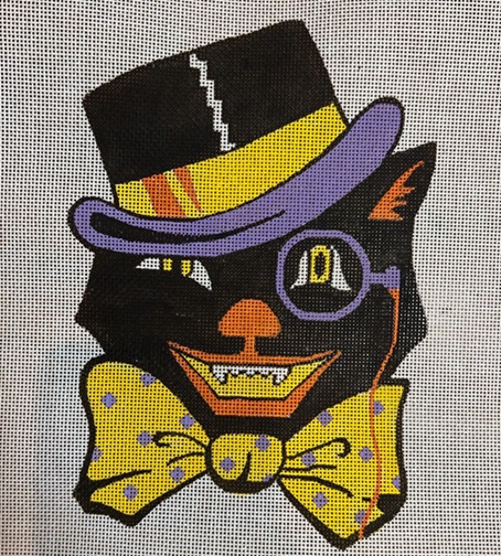 click here to view larger image of Bow Tie Cat (hand painted canvases)