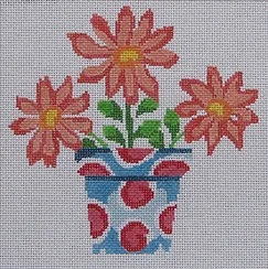 click here to view larger image of Simply Summer - Orange Daisy (hand painted canvases)
