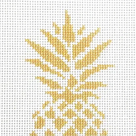 click here to view larger image of Pineapple Stencil Insert/White (printed canvas)
