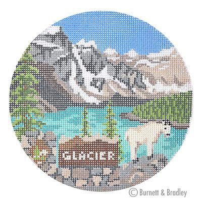 click here to view larger image of Explore America - Glacier (hand painted canvases)