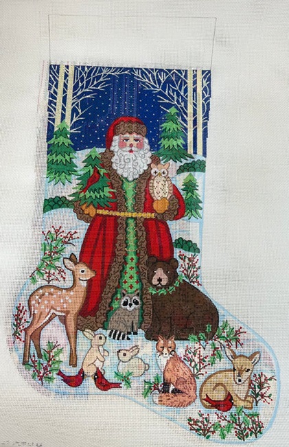 click here to view larger image of Christmas Stocking - 7358 - 13M (hand painted canvases)