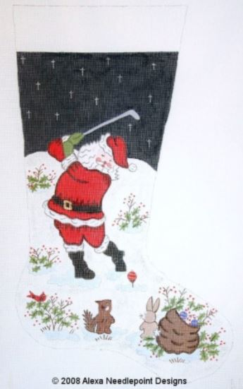 click here to view larger image of Christmas Stocking - 7055-13M (hand painted canvases)