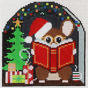 click here to view larger image of Mouse House - Christmas Mouse (hand painted canvases)