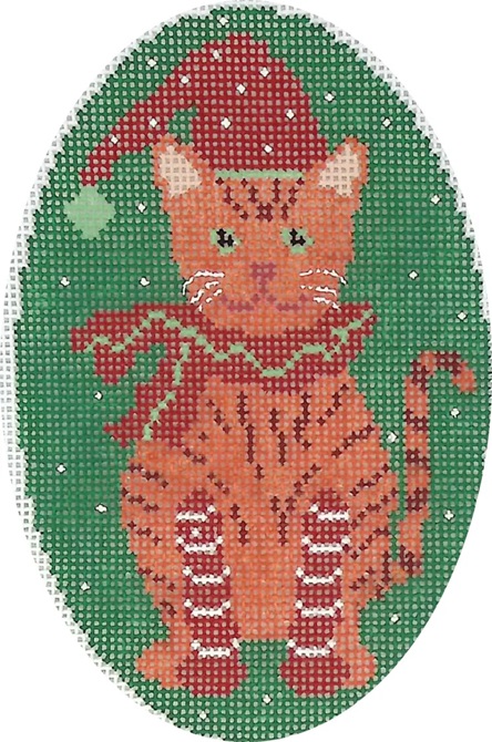 click here to view larger image of Orange Cat (hand painted canvases)