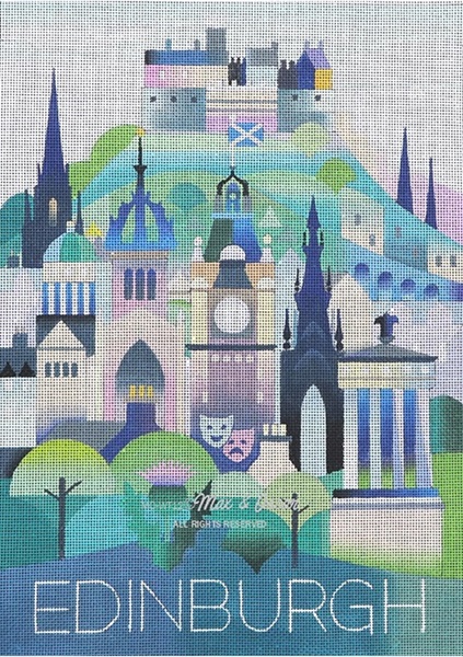 click here to view larger image of Edinburgh (hand painted canvases)