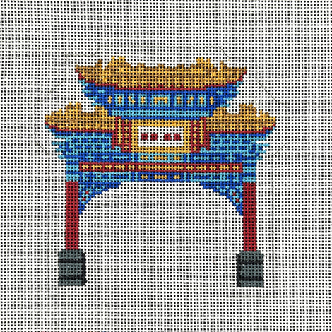 click here to view larger image of Philadelphia Chinatown Friendship Arch (hand painted canvases)