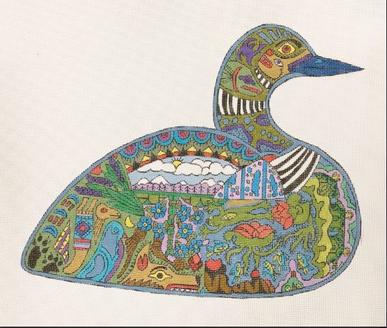 click here to view larger image of Loon (hand painted canvases)