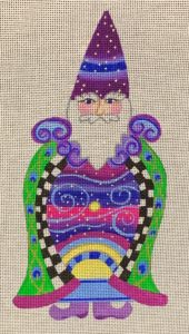 click here to view larger image of Celestial Night Santa  (hand painted canvases)