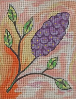 click here to view larger image of Lilac (hand painted canvases)