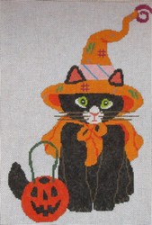 click here to view larger image of Witch Kitty (hand painted canvases)