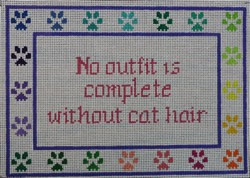click here to view larger image of No Outfit Complete Without Cat Hair (hand painted canvases)