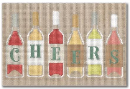 click here to view larger image of Cheers (hand painted canvases)