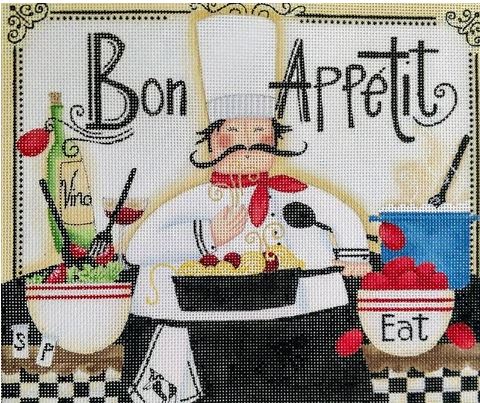 click here to view larger image of Bon Appetit (hand painted canvases)
