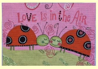 click here to view larger image of Love is in the Air (hand painted canvases)