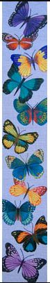 click here to view larger image of Butterfly Bellpull (hand painted canvases)