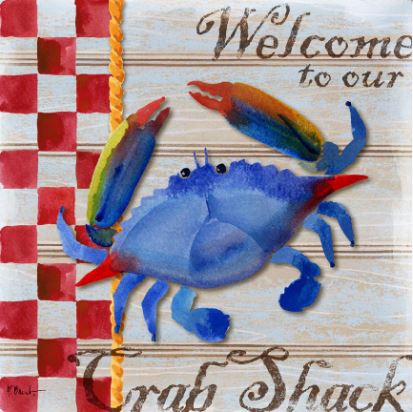 click here to view larger image of Chesapeake Crab  (hand painted canvases)