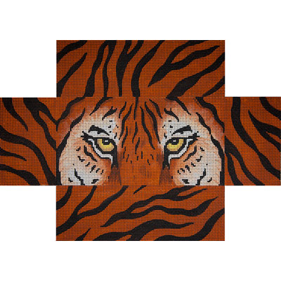 click here to view larger image of Tiger Eyes and Skin Brick Cover (hand painted canvases)