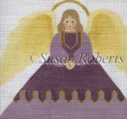 click here to view larger image of Angel 2 Tissue Roll Ornament    (hand painted canvases)