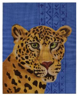 click here to view larger image of Aztec Leopard   (hand painted canvases)