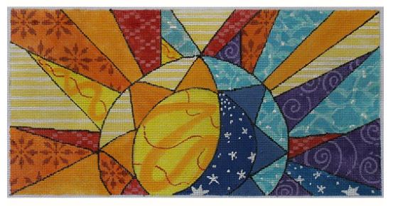 click here to view larger image of Colorful Sun Rays (hand painted canvases)