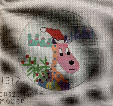click here to view larger image of Christmas Moose - 1512 (hand painted canvases)